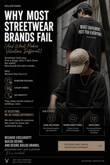 Why Most Streetwear Brands Fail? (And What Makes Velvetons Different)