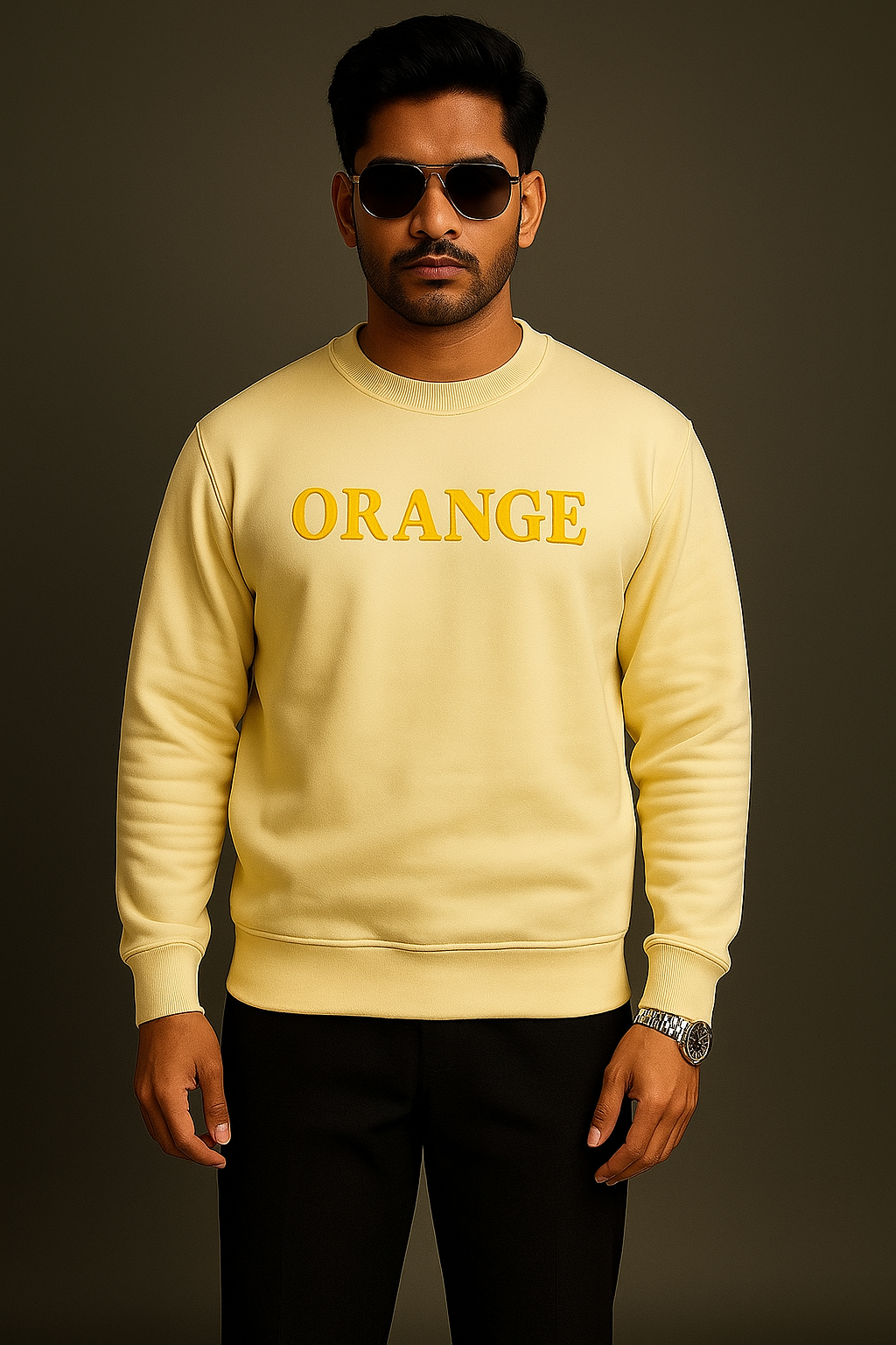 ORANGE : Graphic Sweatshirt